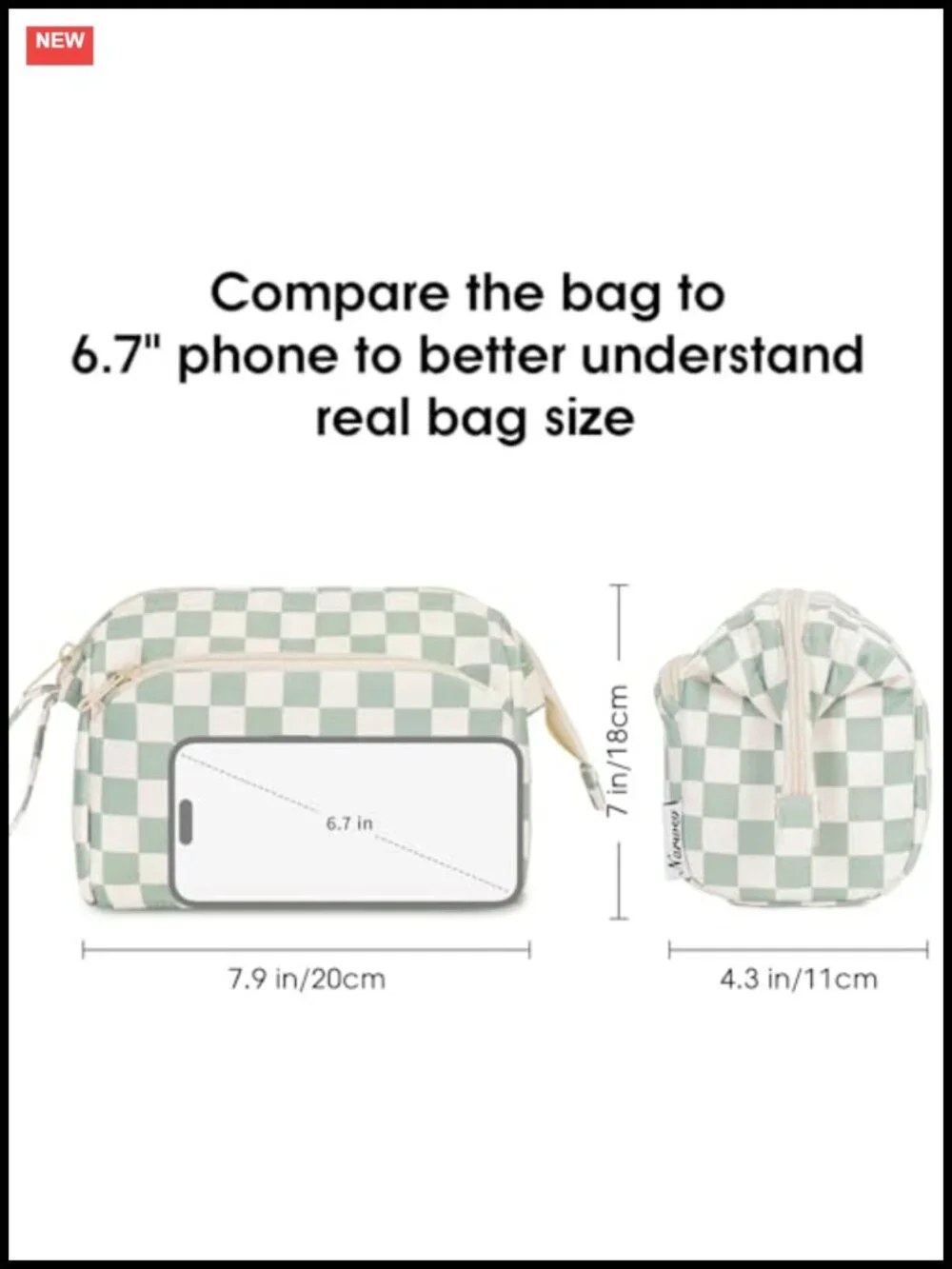 Wide Open Travel Makeup Bag Toiletry Case with Multiple Compartments,